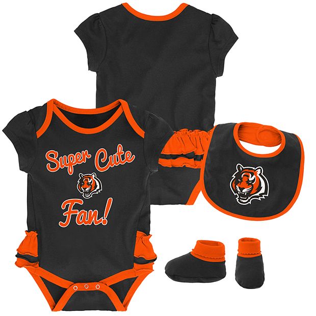 Cincinnati Bengals 3pc Girls Bodysuit Set 