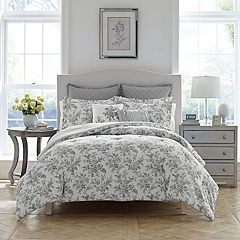 Laura Ashley Madelynn Comforter Set, Blue, King