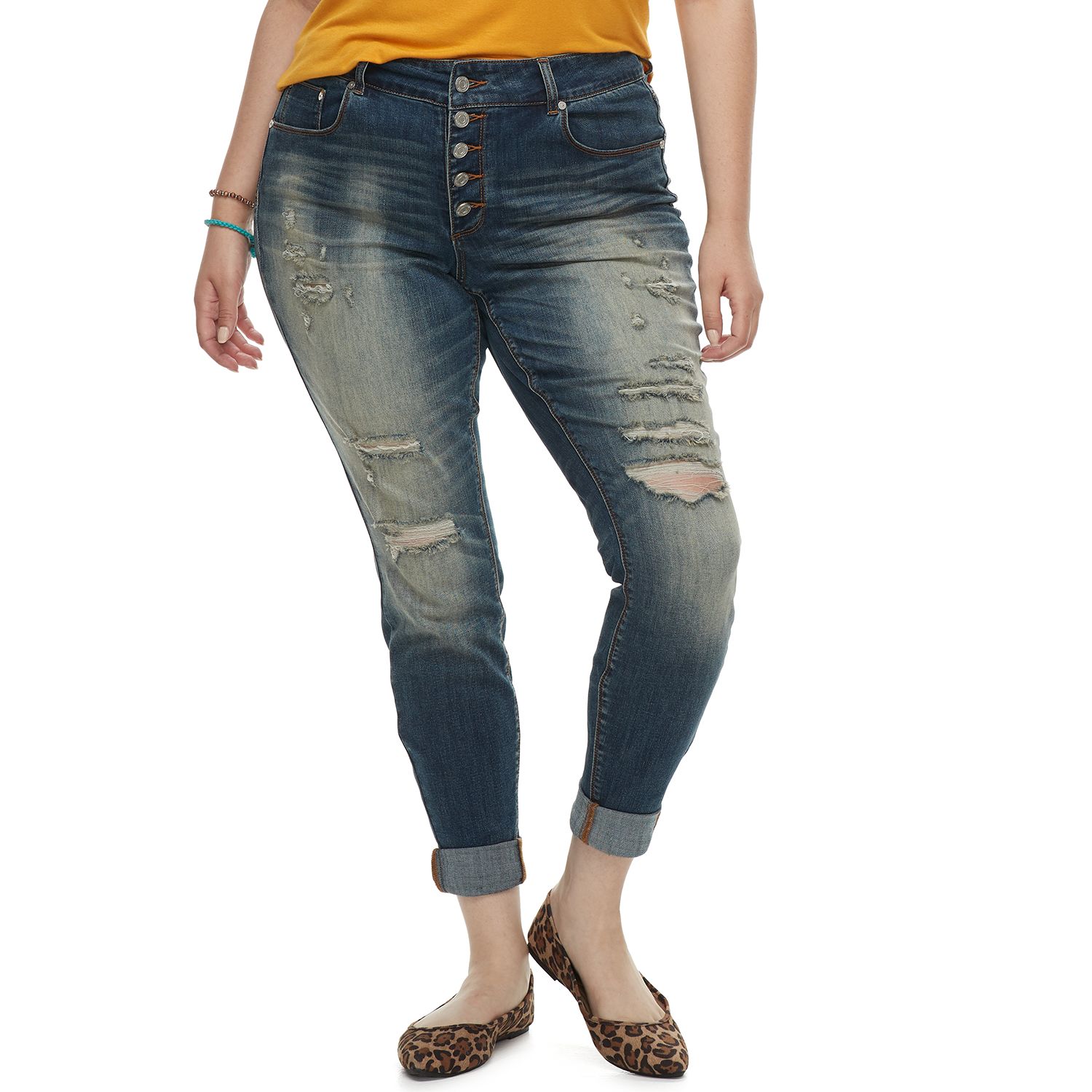 indigo rein jeans mid rise ankle