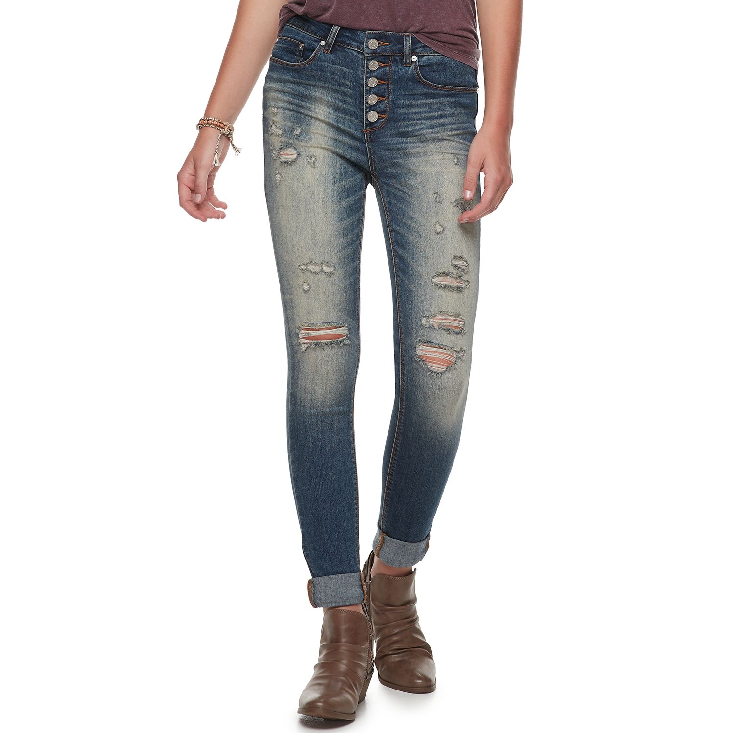 indigo rein mid rise ankle