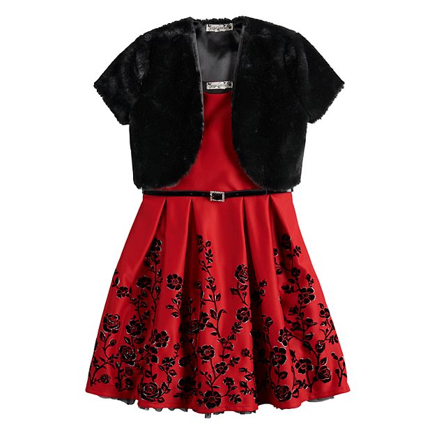 Kohls girls hot sale red dress