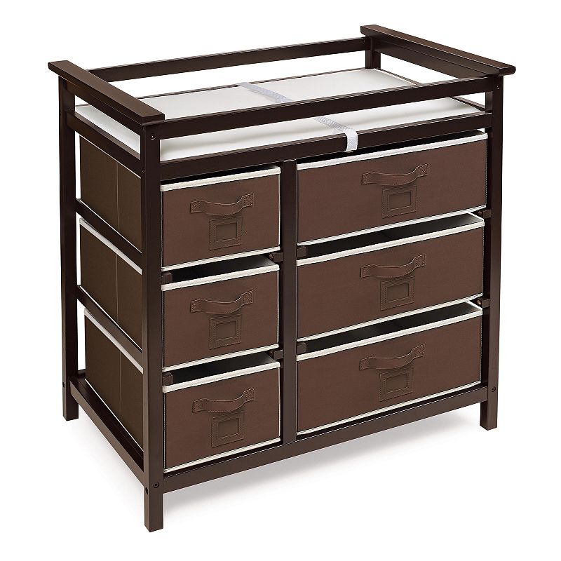 76233307 Badger Basket Modern Baby Changing Table with Six  sku 76233307