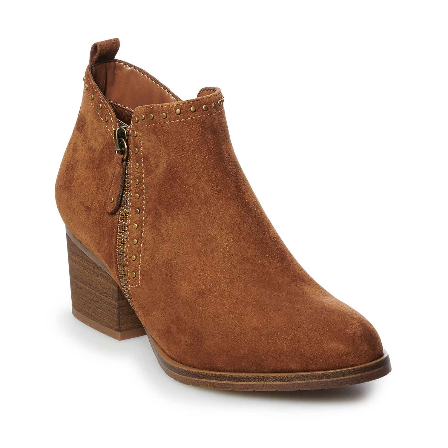 stone suede boots