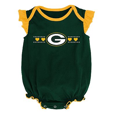 Baby Girl Green Bay Packers Homecoming Bodysuit Set
