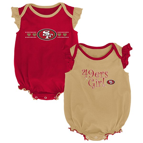 Baby Girl San Francisco 49ers Homecoming Bodysuit Set