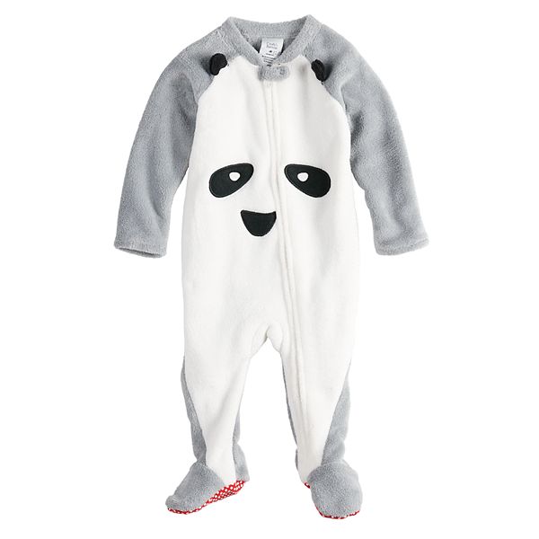 Baby Infant Jammies For Your Families Panda Bear Microfleece Blanket Sleeper One Piece Pajamas