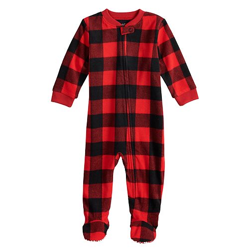 Baby/Infant Jammies For Your Families Thanksgiving Buffalo Checkered