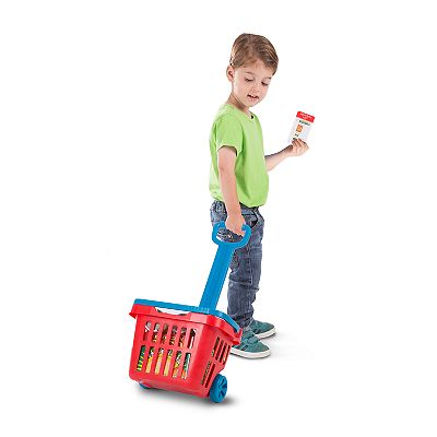 Melissa & Doug Fill and Roll Grocery Basket Play Set