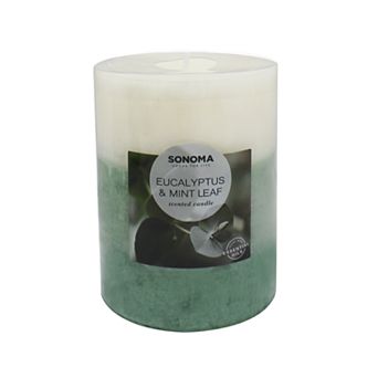 Sonoma Goods For Life® Eucalyptus & Mint Leaf 12.83-oz. Pillar Candle