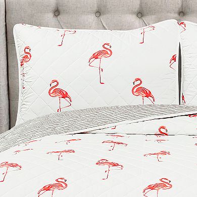 Lush Decor Kelly Flamingo 3-piece Quilt Set