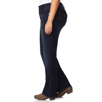 Juniors' Plus Size Wallflower Insta Stretch™ Midrise Curvy Bootcut Jeans