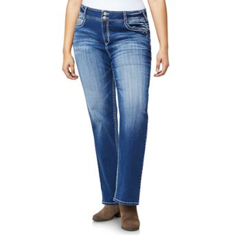 Juniors' Plus Size WallFlower Insta Stretch™ Midrise Curvy Bootcut Jeans