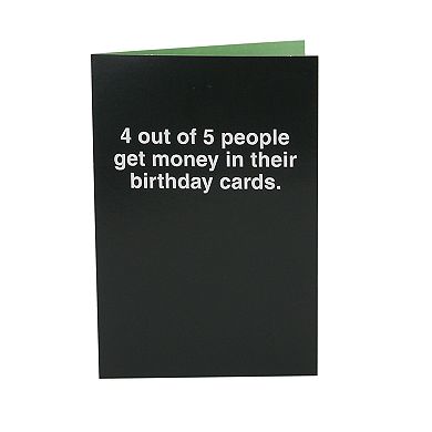Hallmark Shoebox Funny Birthday "4 Out of 5 People" Greeting Card