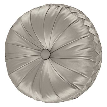 37 West Five Queens Court Tufted Round Throw Pillow