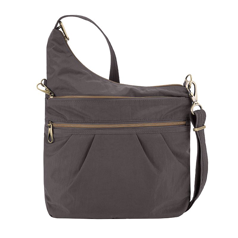 Travelon Anti-Theft Signature Crossbody Bag, Grey