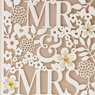 Hallmark Wedding "Mr. & Mrs." Greeting Card