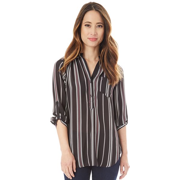 Juniors' IZ Byer Roll-Tab Popover Top