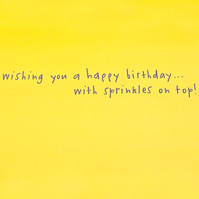 Hallmark Signature Birthday "Happy Sprinkles" Greeting Card