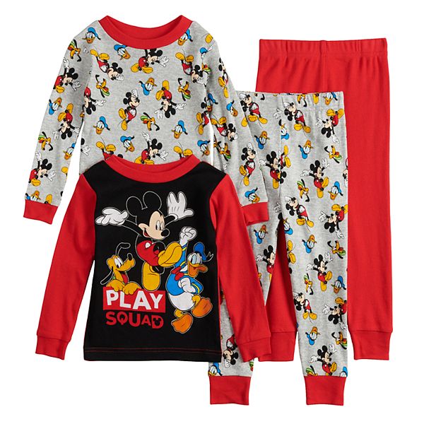 Disney's Mickey Mouse Toddler Boy Donald & Pluto Top & Bottoms Pajama Set