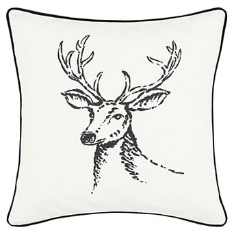 Eddie Bauer Winter Morning Stag Throw Pillow