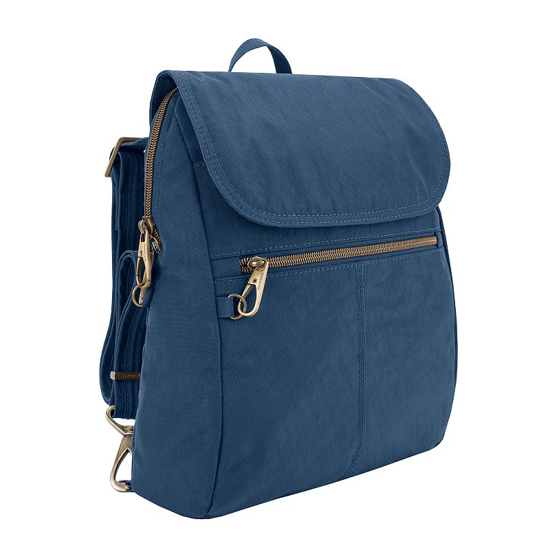 Travelon Anti-Theft Signature Slim Backpack, Blue