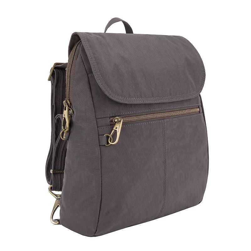 Travelon Anti-Theft Signature Slim Backpack, Grey