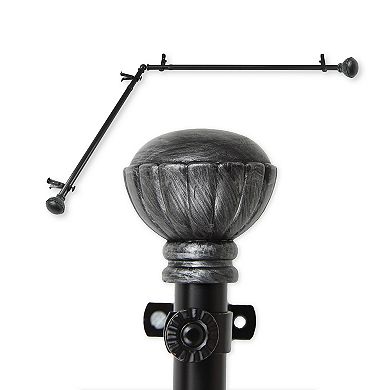 Rod Desyne Magnolia Corner Window Curtain Rod