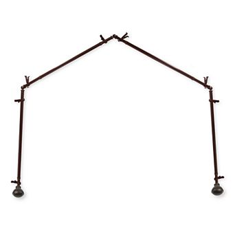 Rod Desyne Magnolia 4 Sided Bay Window Curtain Rod - 28''-48"