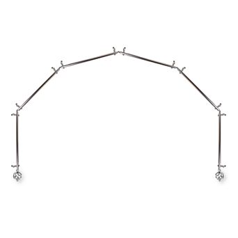 Rod Desyne Twist 6 Sided Bay Window Curtain Rod - 28''-48''