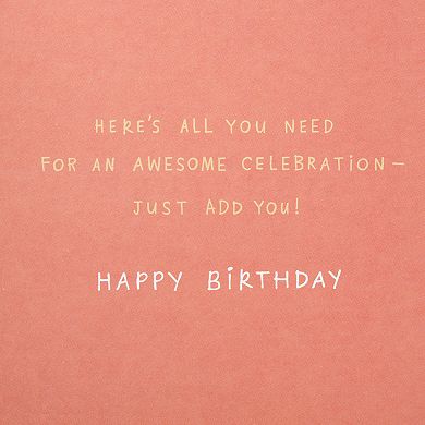 Hallmark Signature Birthday "Party in a Box" Greeting Card