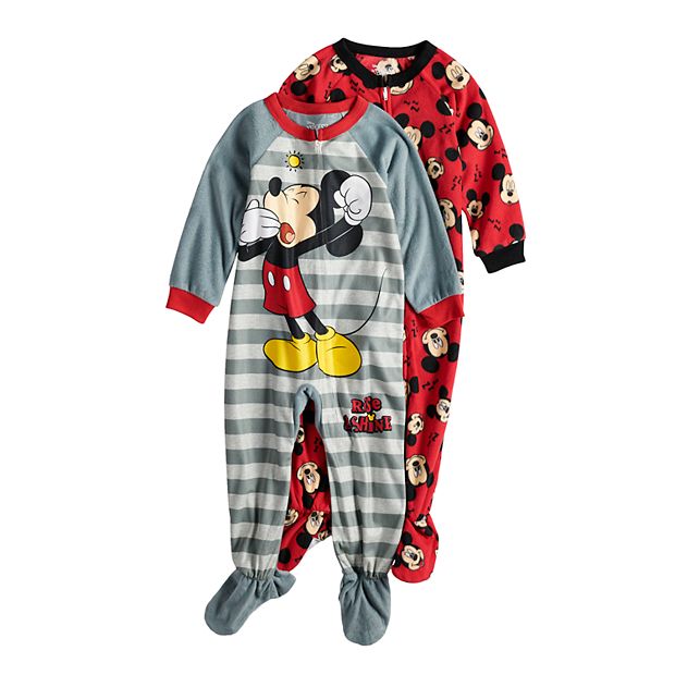 Disney's Mickey Mouse Toddler Boy 2-pack Fleece Footed Pajamas