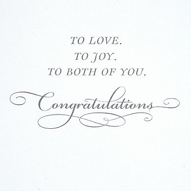 Hallmark Signature Collection Wedding "Eat, Drink and Be Married" Greeting Card