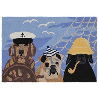 Liora Manne Frontporch Arrf Ye Mateys Dogs Indoor Outdoor Rug