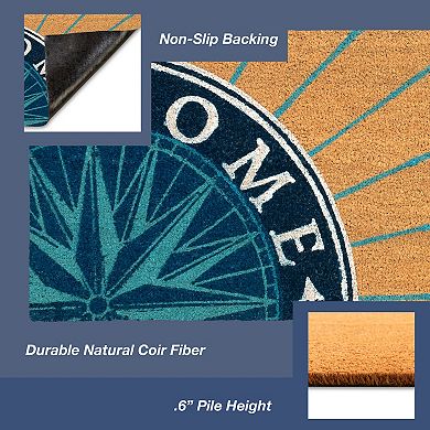 Liora Manne Natura Compass ''Home'' Indoor/Outdoor Coir Doormat