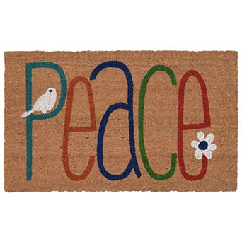Liora Manne Natura ''Peace'' Indoor/Outdoor Coir Doormat