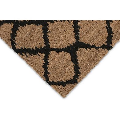 Liora Manne Natura Ikat Lattice Indoor Outdoor Coir Doormat - 18'' x 30''