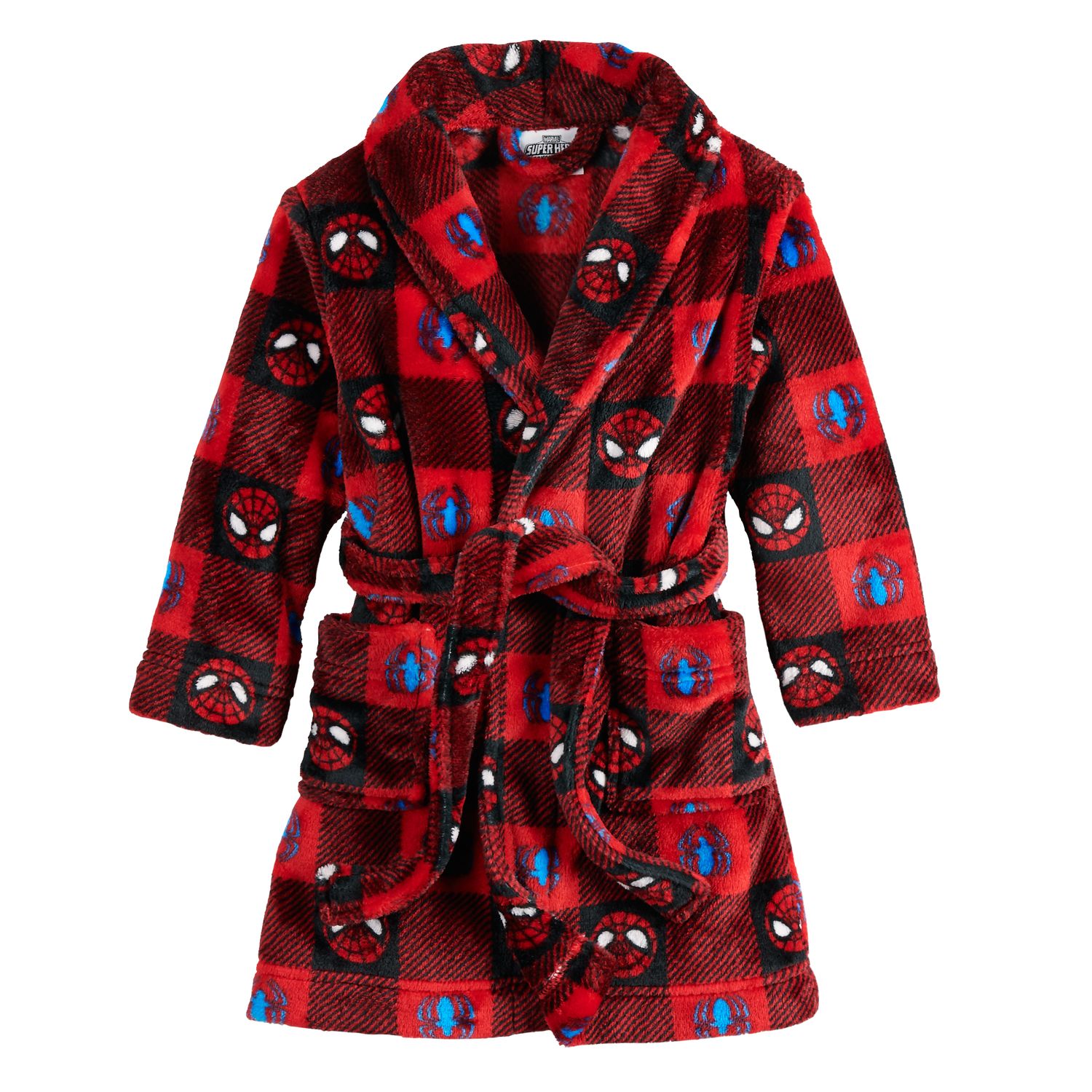 boys spiderman dressing gown