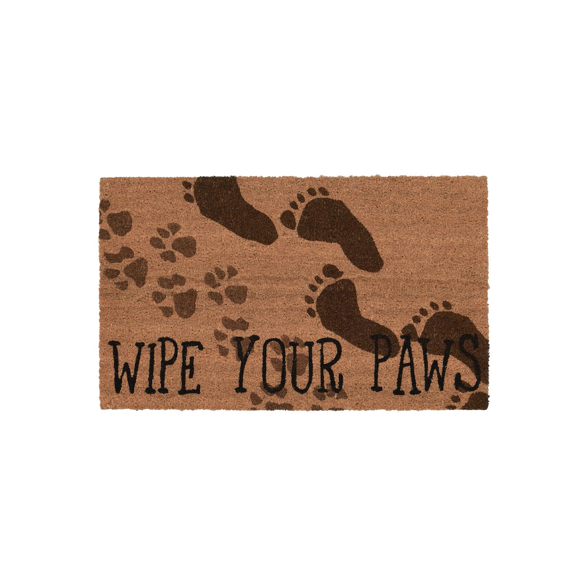 Liora Manne Natura Wipe Your Paws Indoor Outdoor Coir Doormat, Natural