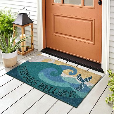 Liora Manne Natura ''Mermaids Welcome'' Indoor Outdoor Coir Doormat