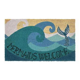 Liora Manne Natura ''Mermaids Welcome'' Indoor Outdoor Coir Doormat