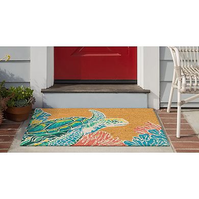 Liora Manne Natura Sea Turtle Indoor/Outdoor Coir Doormat