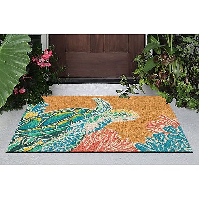 Liora Manne Natura Sea Turtle Indoor/Outdoor Coir Doormat