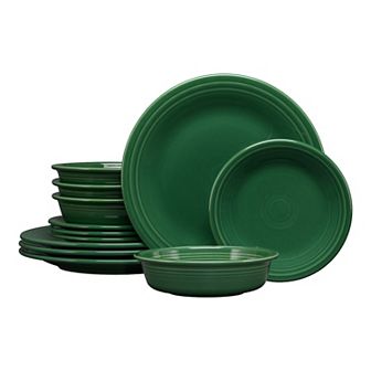 Fiesta Classic Rim 12 pc Dinnerware Set, Service for 4