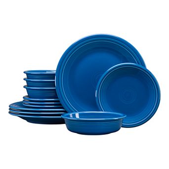 Fiesta Classic Rim 12 pc Dinnerware Set, Service for 4