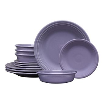 Fiesta Classic Rim 12 pc Dinnerware Set, Service for 4
