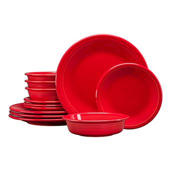 Fiesta Classic Rim 12 pc Dinnerware Set, Service for 4