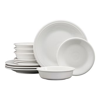 Fiesta Classic Rim 12 pc Dinnerware Set, Service for 4