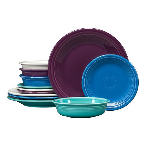 Fiesta Classic Colors 12piece Dinnerware Set