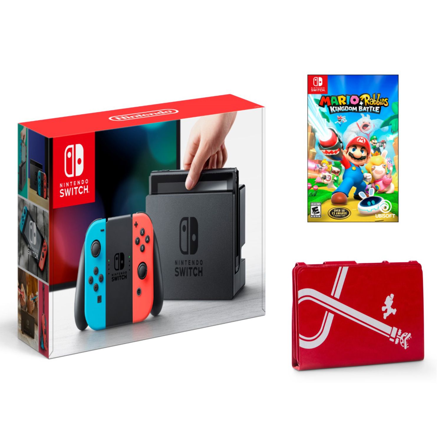 nintendo switch bundle with case