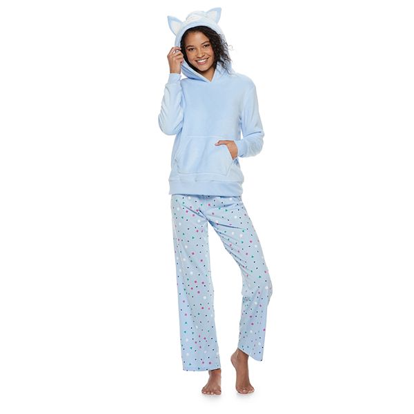 Juniors SO Sherpa Llama Top Pants Pajama Set